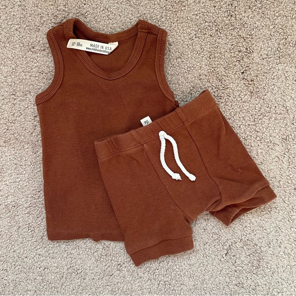 Childhoods matching copper set 12-18 months